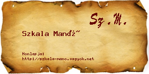 Szkala Manó névjegykártya